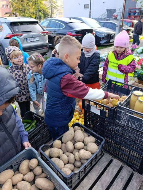 tulipanki wybieraja warzywa i owoce